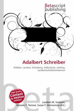 Cover Adalbert Schreiber