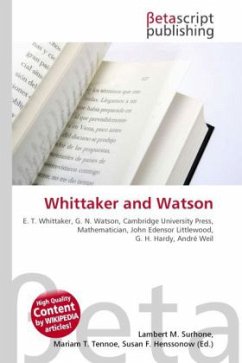 Whittaker and Watson Cover Whittaker and Watson