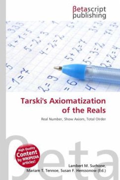Tarski's Axiomatization of the Reals