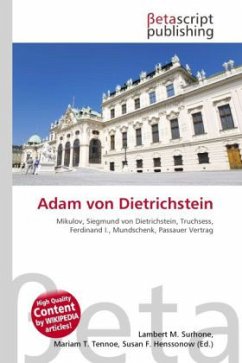 Cover Adam von Dietrichstein