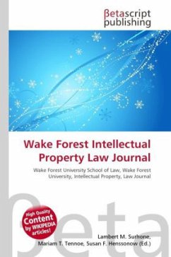 Wake Forest Intellectual Property Law Journal