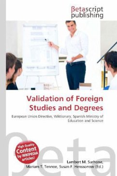 Validation of Foreign Studies and Degrees