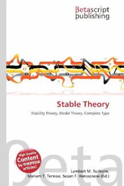 Stable Theory