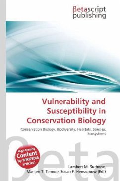 Vulnerability and Susceptibility in Conservation Biology