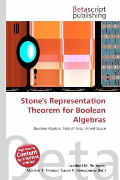 Stone's Representation Theorem for Boolean Algebras