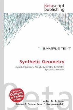 Synthetic Geometry