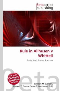 Rule in Allhusen v Whittell