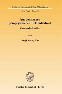 Aus dem neuen pompejanischen Urkundenfund - Wolf, Joseph G.