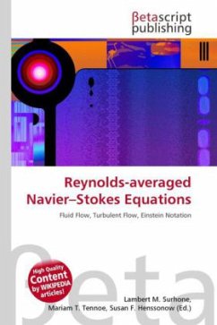 Reynolds-averaged Navier Stokes Equations
