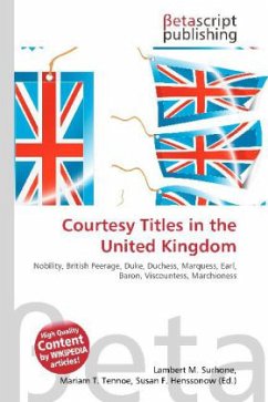 Courtesy Titles in the United Kingdom