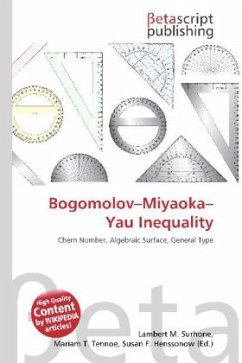 Bogomolov Miyaoka Yau Inequality