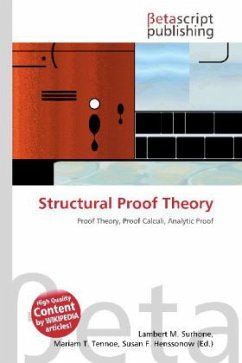 Structural Proof Theory