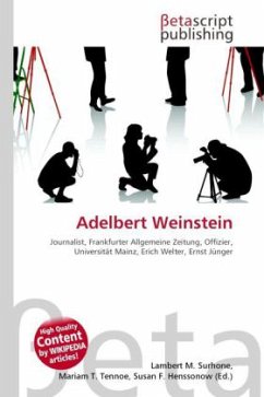 Cover Adelbert Weinstein
