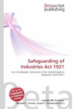 Safeguarding of Industries Act 1921
