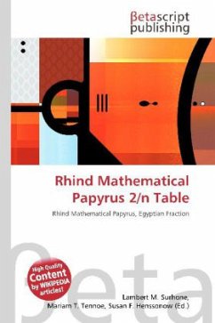 Rhind Mathematical Papyrus 2/n Table