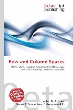 Row and Column Spaces