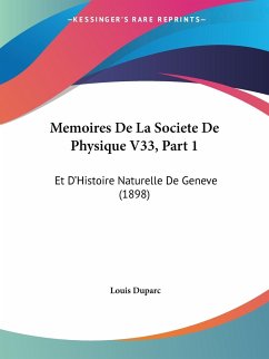 Memoires De La Societe De Physique V33, Part 1