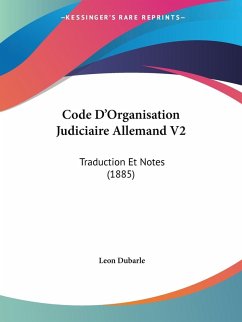 Code D'Organisation Judiciaire Allemand V2