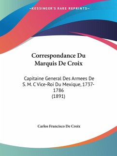 Cover Correspondance Du Marquis De Croix