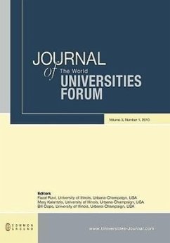 Journal of the World Universities Forum: Volume 3, Number 1 - Herausgeber: Rizvi, Fazal Cope, Bill Kalantzis, Mary