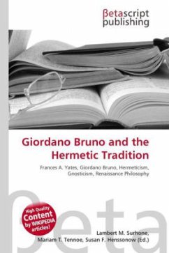 Giordano Bruno and the Hermetic Tradition