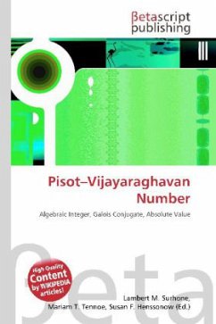 Pisot Vijayaraghavan Number