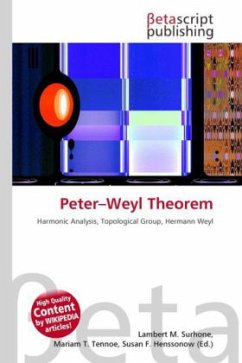 Peter Weyl Theorem