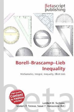 Borell Brascamp Lieb Inequality