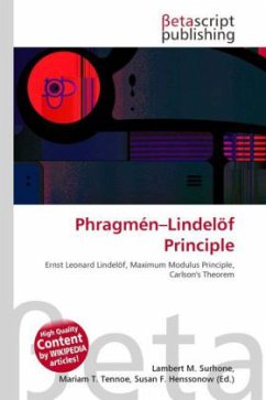 Phragmén Lindelöf Principle