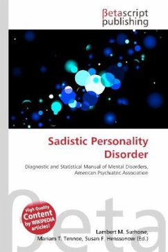 Cover Sadistic Personality Disorder