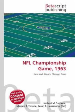 Cover NFL Championship Game, 1963