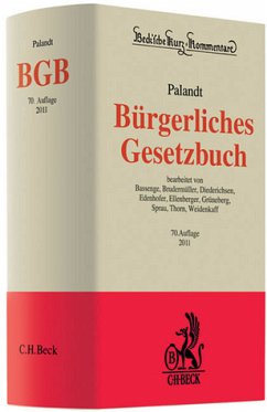 Bürgerliches Gesetzbuch (BGB), Kommentar - Palandt, Otto