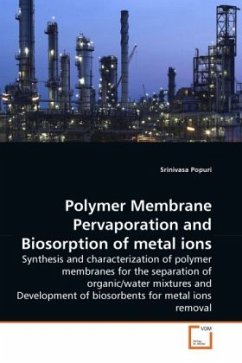 Polymer Membrane Pervaporation and Biosorption of metal ions - Popuri, Srinivasa