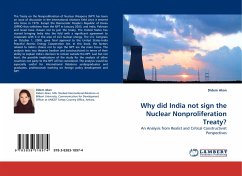 Why did India not sign the Nuclear Nonproliferation Treaty?