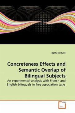 Concreteness Effects and Semantic Overlap of Bilingual Subjects - Burle, Nathalie