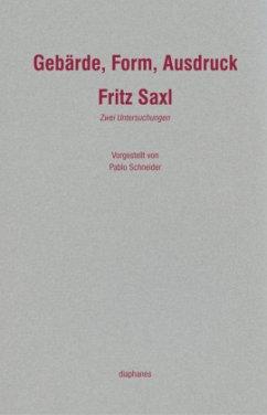 Gebärde, Form, Ausdruck - Saxl, Fritz