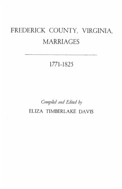 Frederick County, Virginia, Marriages, 1771-1825