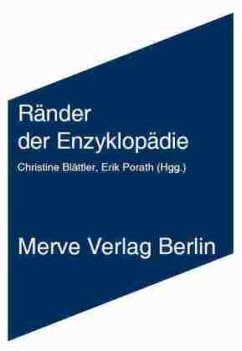 Ränder der Enzyklopädie - Barck, Karlheinz;Haverkamp, Anselm;Dotzler, Bernhard