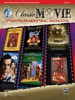Classic Movie Instrumental Solos for Strings: Violin, Book & CD