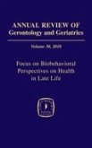 Annual Review of Gerontology and Geriatrics, Volume 30, 2010