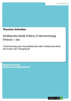 Strähnentechnik Folien (Unterweisung Friseur / -in) - Schreiber, Thorsten