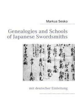 Genealogies and Schools of Japanese Swordsmiths - Sesko, Markus