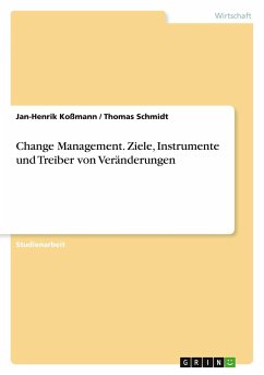 Change Management. Ziele, Instrumente und Treiber von Veränderungen - Schmidt, Thomas;Kossmann, Jan-Henrik