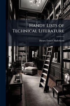 Cover Handy Lists of Technical Literature