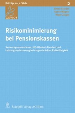 Cover Risikominimierung bei Pensionskassen (f. d. Schweiz)