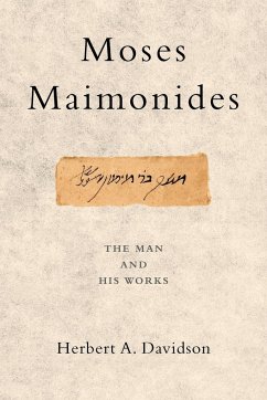 Moses Maimonides - Davidson, Herbert A.