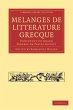 Melanges de Litterature Grecque - Bild 1