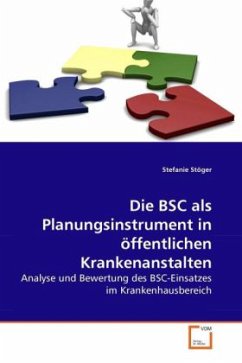 Die BSC als Planungsinstrument in öffentlichen Krankenanstalten - Stöger, Stefanie