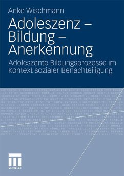 Cover Adoleszenz - Bildung - Anerkennung