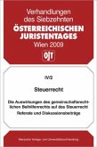 Steuerrecht Die Auswirkungen des gemeinschaftsrechtlichen Beihilferechts auf das Steuerrecht / Verhandlungen des Siebzehnten Österreichischen Juristentages (ÖJT) Bd.4/2 Steuerrecht Die Auswirkungen des gemeinschaftsrechtlichen Beihilferechts auf das Steuerrecht / Verhandlungen des Siebzehnten Österreichischen Juristentages (ÖJT) Bd.4/2